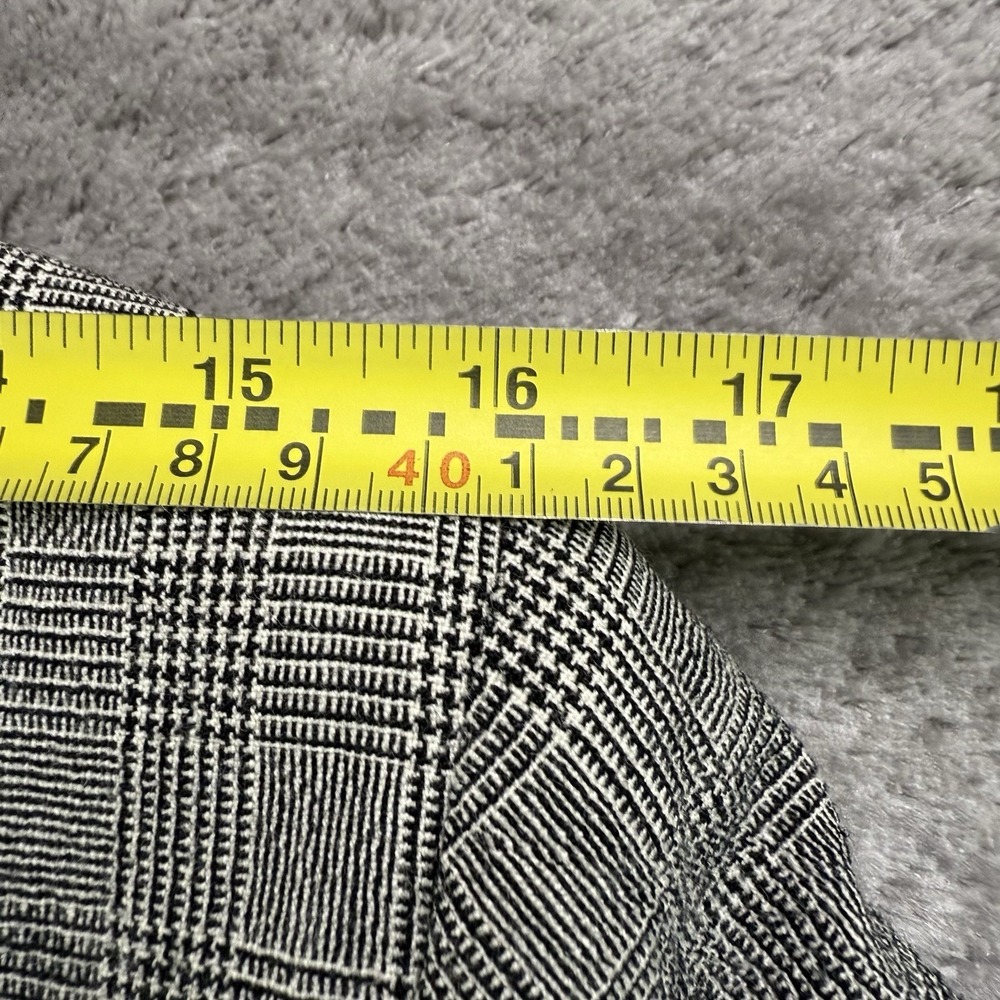 Pendleton Blazer Womens 16P Black Gray Plaid Virgin Wool Heritage USA Classic - Picture 10 of 11